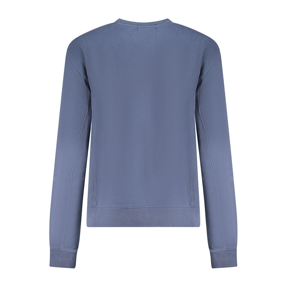 Blue cotton women's sweater by North Sails, featuring a relaxed fit and classic crewneck design.