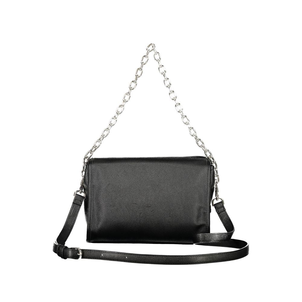 Mario Valentino Nero women's bag made of polyurethane, stylish and versatile with a sleek design and top handle.