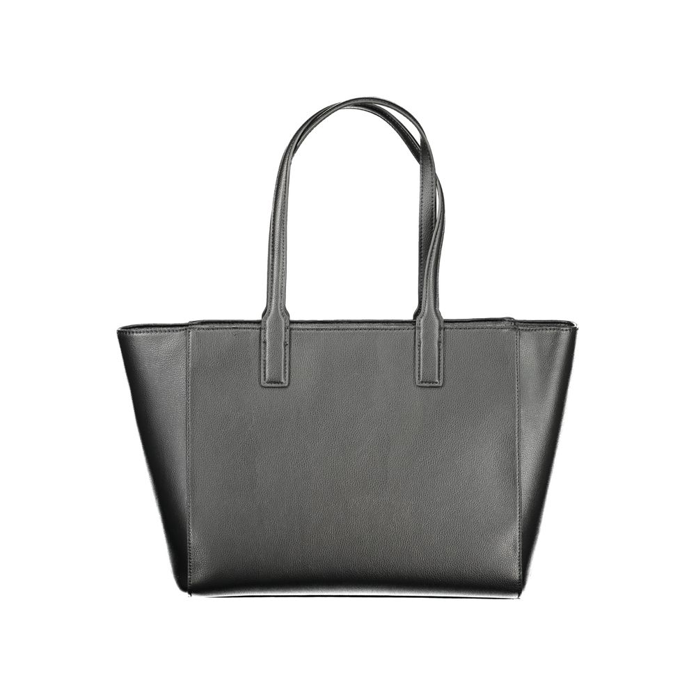Tommy Hilfiger Black Recycled Polyester Women Handbag Tommy Hilfiger
