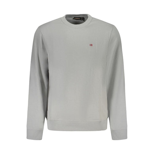 Napapijri Brown Cotton Men Sweater Napapijri