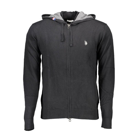 U.S. POLO ASSN. Black Cotton Mens Cardigan U.S. POLO ASSN.
