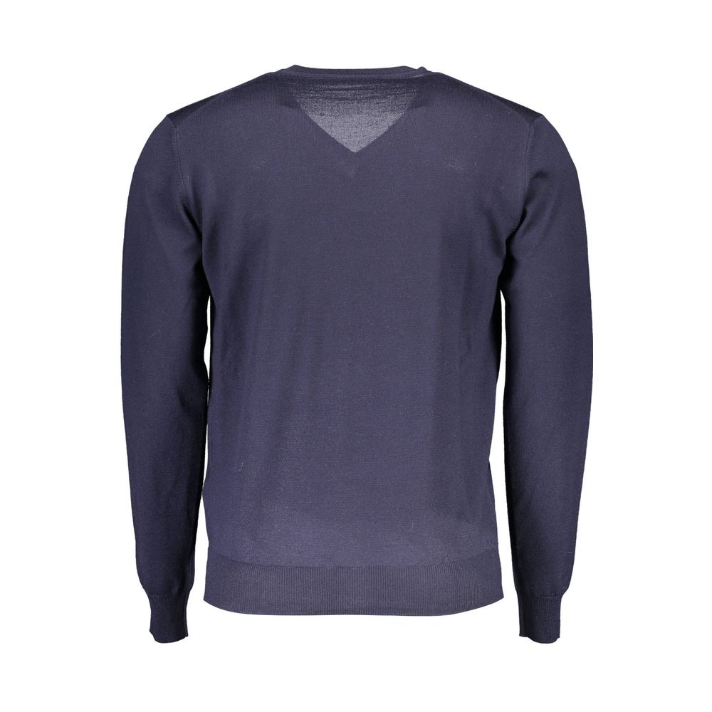Harmont & Blaine Blue Wool Men Sweater Harmont & Blaine