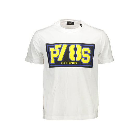 Plein Sport White Cotton Men T-Shirt Plein Sport