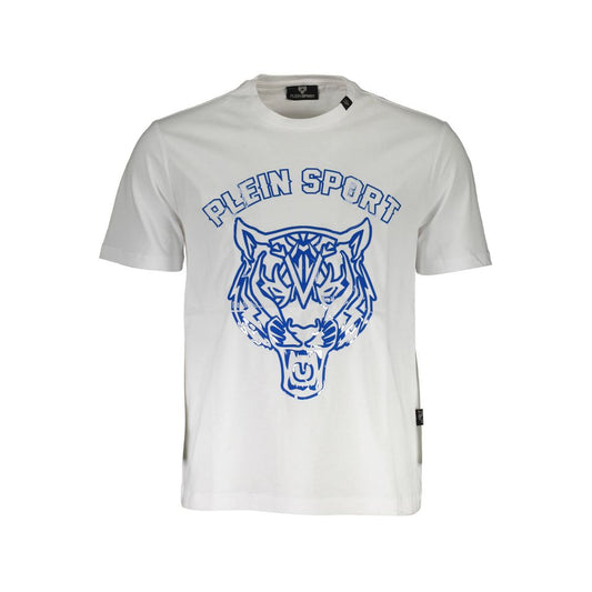 Plein Sport White Cotton Men T-Shirt Plein Sport