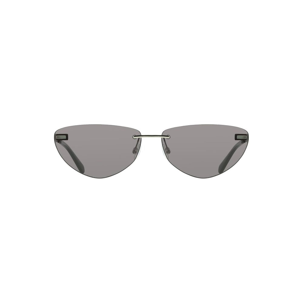 Calvin Klein black metal women's sunglasses with sleek frames and tinted lenses, stylish and modern eyewear.