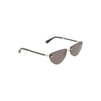 Calvin Klein black metal women's sunglasses with sleek design and tinted lenses, stylish accessory for sun protection.