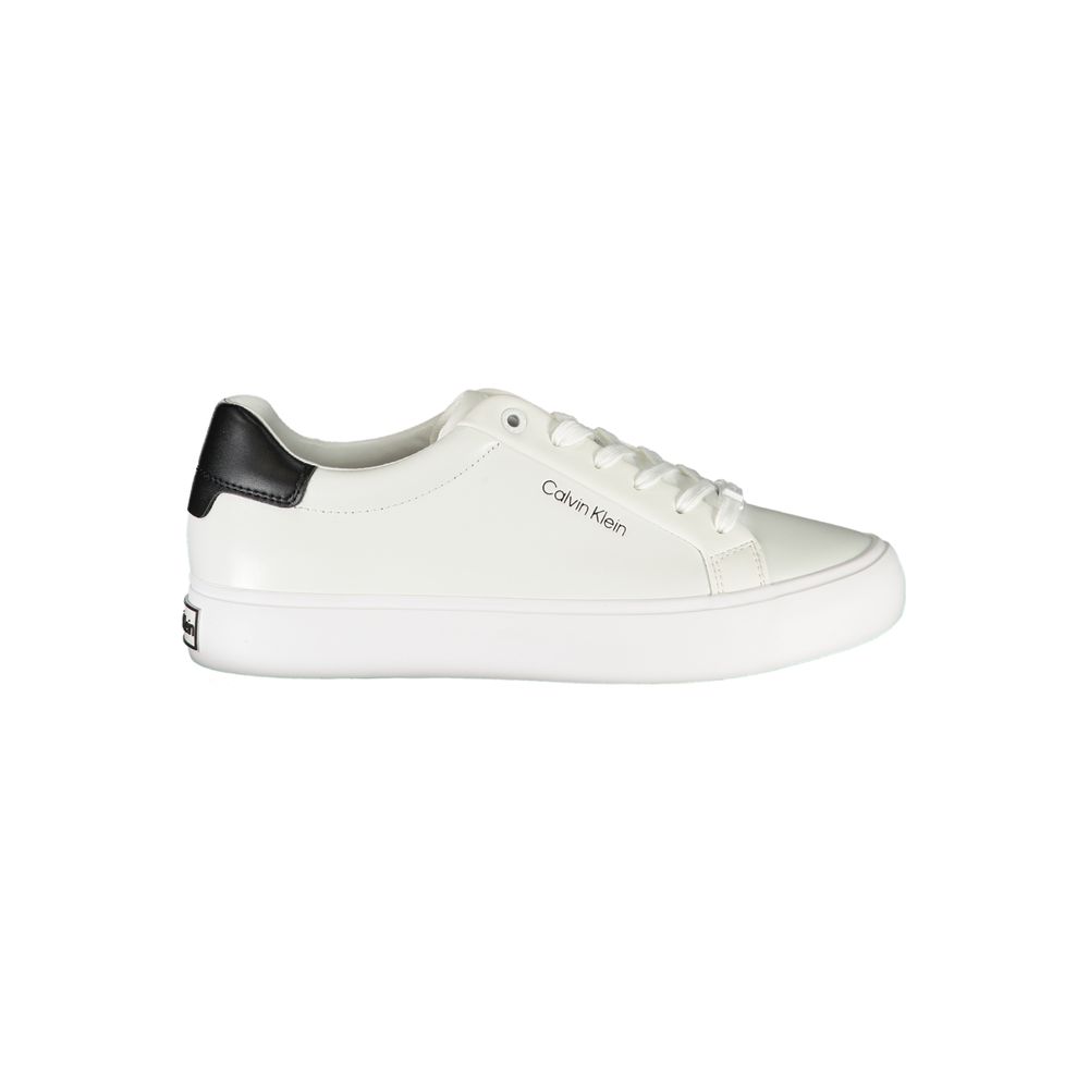 Calvin Klein Bianco Leather Women Sneaker Calvin Klein