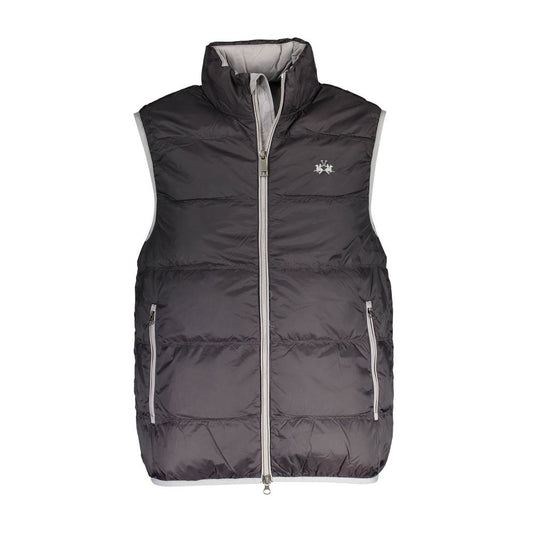 La Martina Black Polyamide Men Jacket La Martina