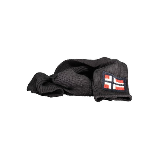 Norway 1963 Black Marabou Men Scarf Norway 1963