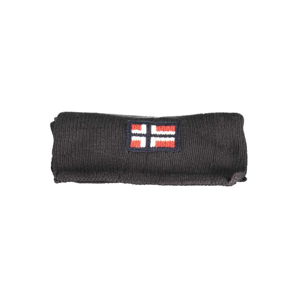 Norway 1963 Black Marabou Men Scarf Norway 1963