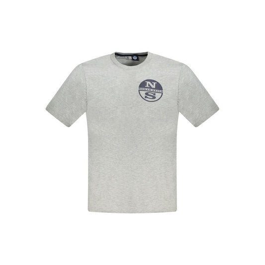 North Sails Brown Cotton Men T-Shirt North Sails
