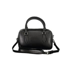 Mario Valentino Nero women's polyurethane handbag with sleek design, featuring a structured shape and subtle detailing.
