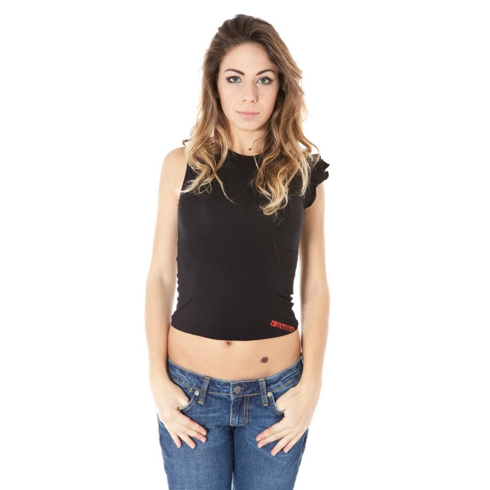 Zuelements Black Micro Modal Women T-Shirt Zuelements