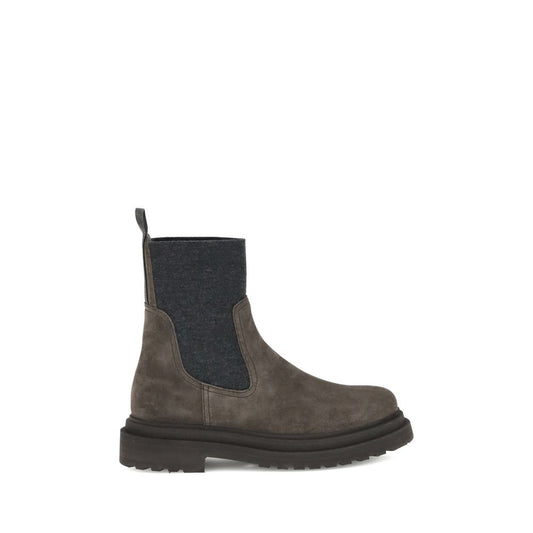 Brunello Cucinelli Suede Ankle Boots