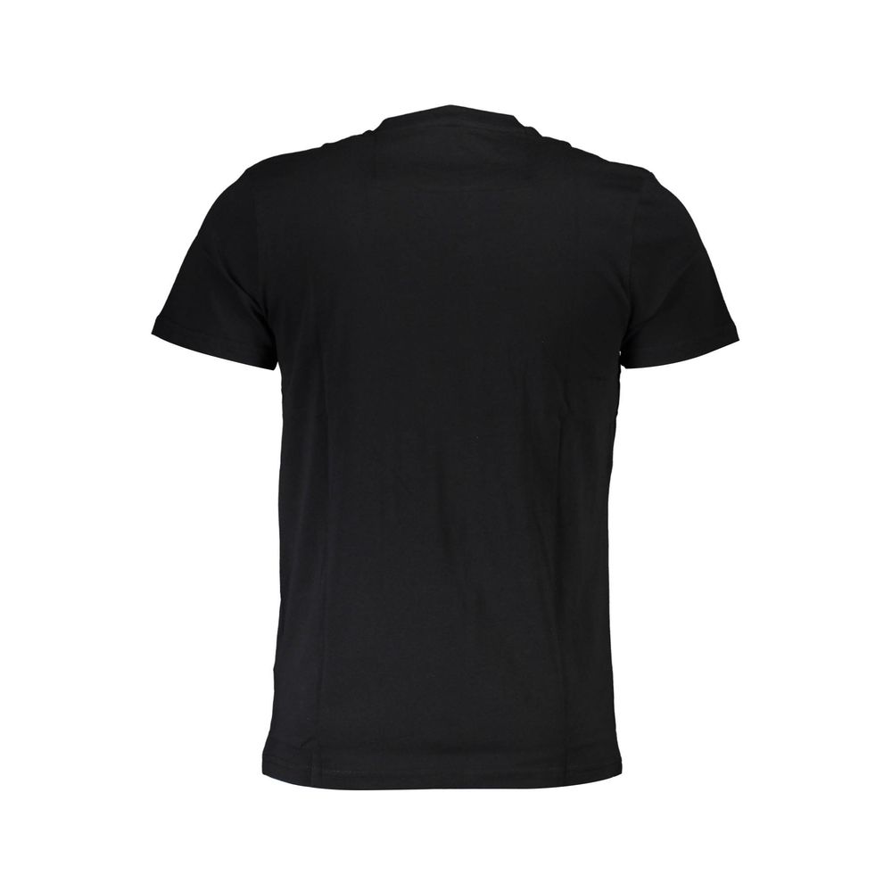 Cavalli Class Black Cotton Men T-Shirt Cavalli Class