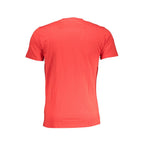 Cavalli Class Rosso cotton men's T-shirt featuring a classic crew neck and smooth fabric, displayed on a neutral background.
