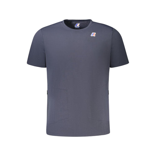K-WAY Blue Polyester Men T-Shirt K-WAY