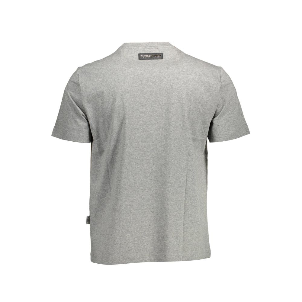 Plein Sport Brown Cotton Men T-Shirt Plein Sport