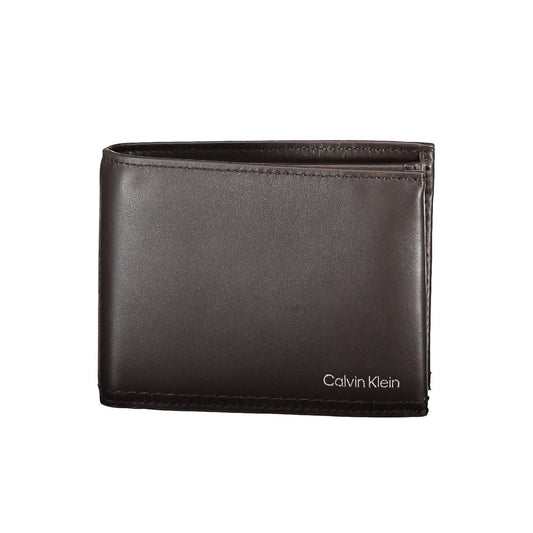 Calvin Klein Brown Leather Men Wallet Calvin Klein