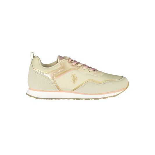 U.S. POLO ASSN. Beige Polyester Sneaker U.S. POLO ASSN.