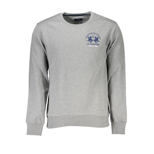 La Martina Brown Cotton Men Sweater La Martina