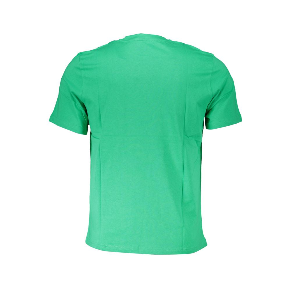 North Sails Verde cotton men's T-shirt displayed flat, showcasing its classic design and soft fabric in a neutral setting.