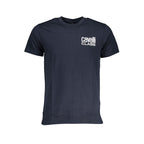 Blue Cavalli Class cotton men's T-shirt with a classic fit and round neckline, featuring subtle brand detailing.