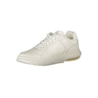 Tommy Hilfiger Bianco leather women's sneaker with white design and brand logo, showcasing a casual footwear style.