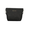 Mario Valentino Nero women's bag made of polyurethane with a removable shoulder handle, featuring a sleek, modern design.