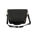 Mario Valentino Nero women's bag made of polyurethane with a removable shoulder handle, stylish and versatile accessory.