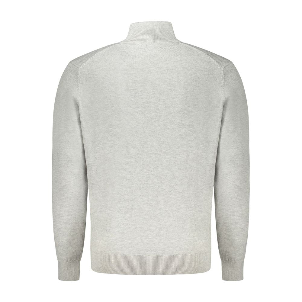 Norway 1963 gray men’s sweater made of polyamide, featuring a classic knit design and crew neckline.