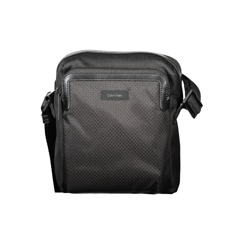 Calvin Klein Black Polyester Men Shoulder Bag Calvin Klein