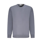 Calvin Klein men's blue cotton sweater with round neckline and long sleeves, casual style and soft fabric.