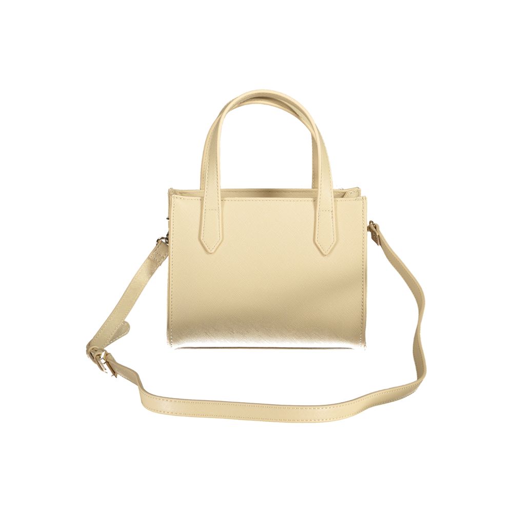 Mario Valentino beige polyurethane women's bag with sleek design and subtle detailing, perfect for casual and elegant outfits.