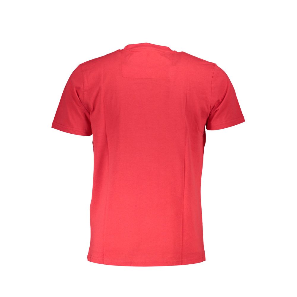 Cavalli Class Red Cotton Men T-Shirt Cavalli Class