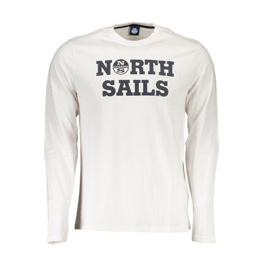 North Sails Bianco Cotton Men T-Shirt North Sails