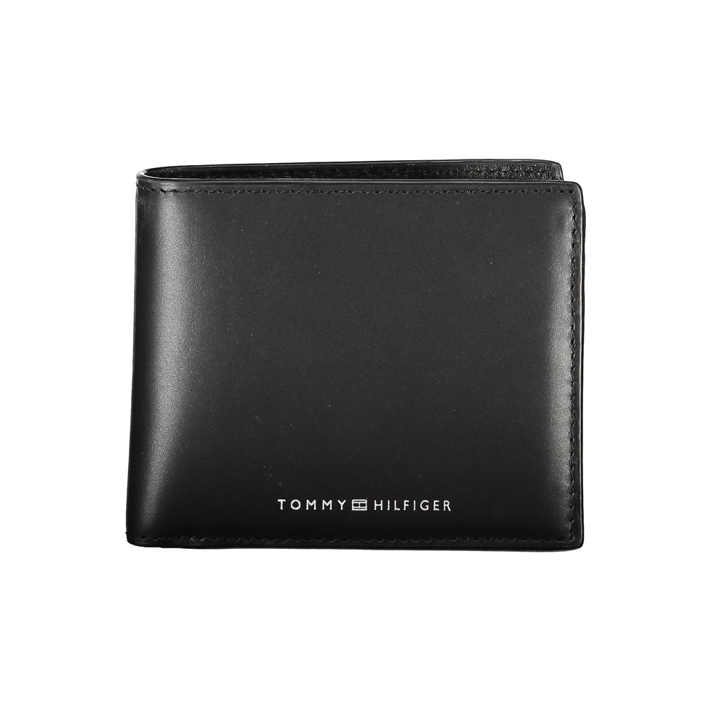 Tommy Hilfiger Sleek Black Leather Wallet for the Modern Man Tommy Hilfiger