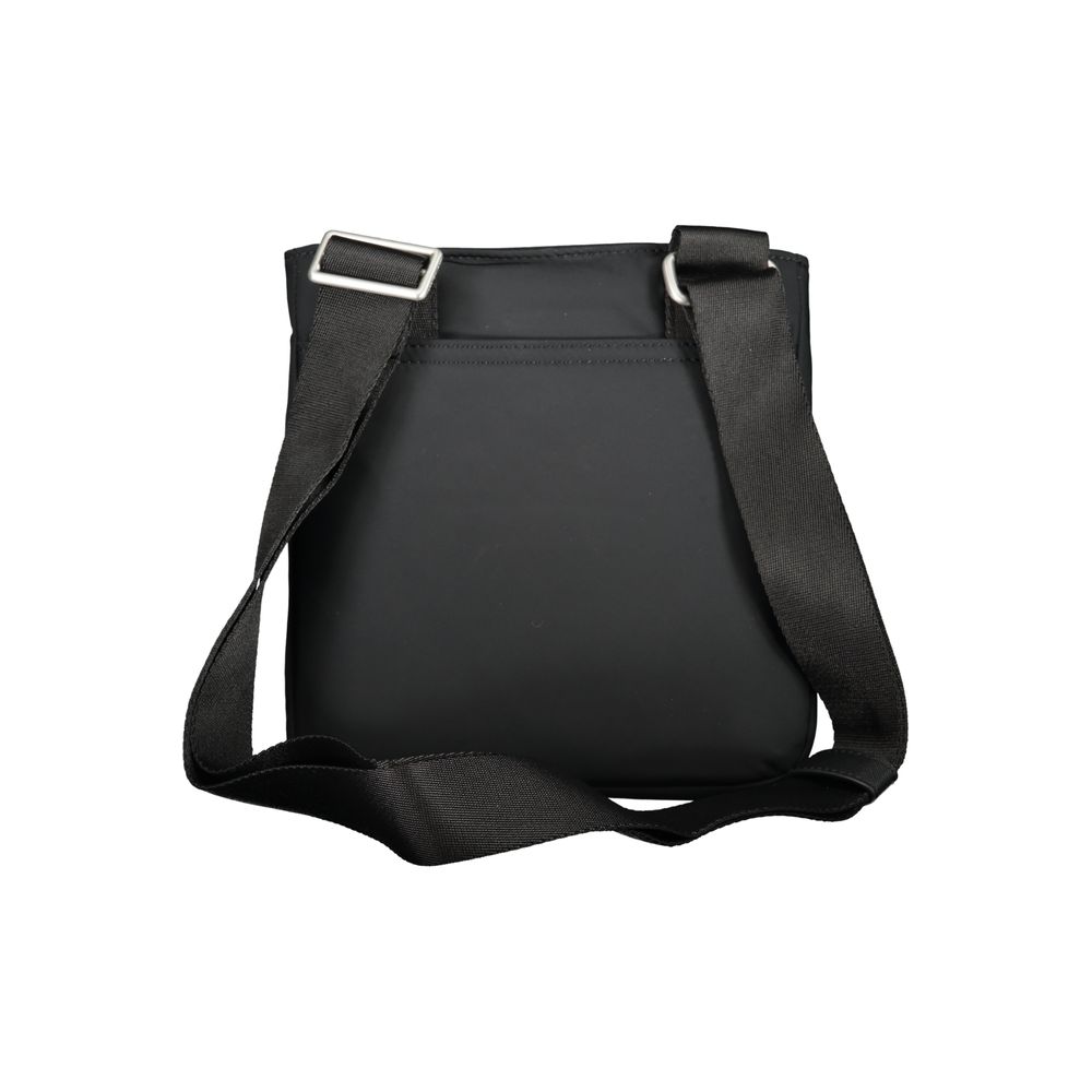 Tommy Hilfiger black polyurethane women’s shoulder bag with sleek design and adjustable strap, stylish accessory for everyday use