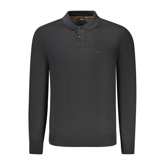 Hugo Boss Black Wool Men Sweater Hugo Boss