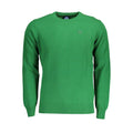 Men's North Sails Verde Lana sweater with a green knit design, featuring a crew neck and ribbed cuffs.
