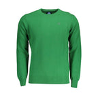 Men's North Sails Verde Lana sweater with a green knit design, featuring a crew neck and ribbed cuffs.