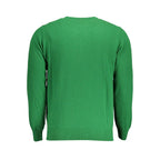 North Sails Verde Lana men's sweater featuring a green knit design and classic crewneck style, made from cozy wool fabric.