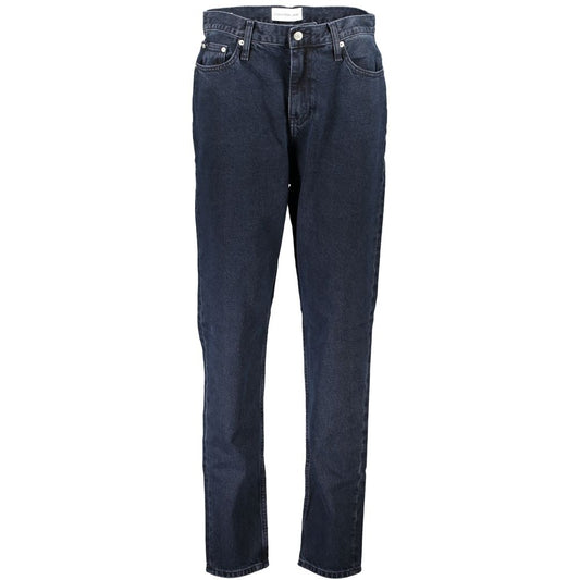 Calvin Klein Blue Cotton Jeans & Pant Calvin Klein