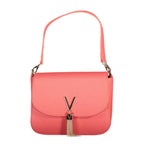 Mario Valentino Rosa women's bag in polyurethane with removable handles and multiple pockets, stylish and functional accessory.