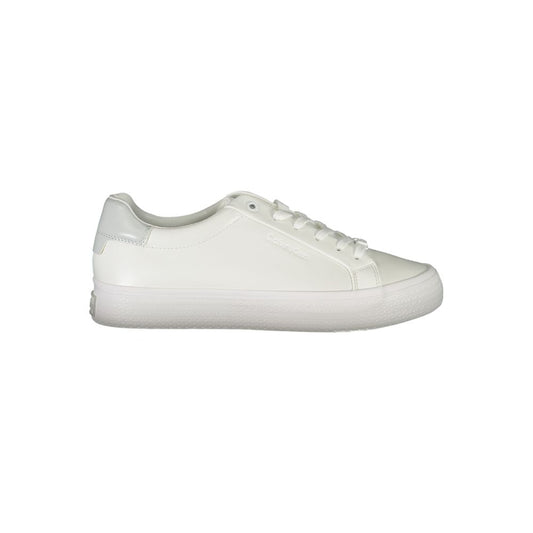 Calvin Klein Bianco Pelle Women Sneaker Calvin Klein