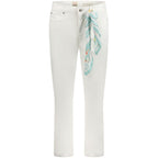 Guess Jeans Bianco Lyocell women's skinny jeans, fitted denim with a high waist and classic five-pocket design.