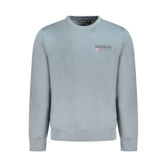 Napapijri Gray Cotton Men Sweater Napapijri