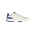 Tommy Hilfiger Bianco men's polyurethane sneaker with white design and sporty laces, stylish casual footwear.