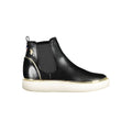 U.S. POLO ASSN. Nero polyester women's boots with sleek black design and ankle-high style for casual wear.