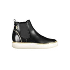 U.S. POLO ASSN. Nero polyester women's boots with sleek black design and ankle-high style for casual wear.